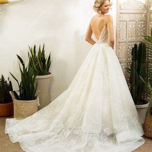 GLAM SPARKLE Aline Wedding Gown- ROMANTIC!